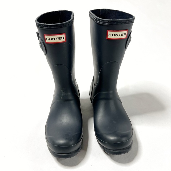 Hunter Original Short Rain Boots Blue Size 6 - Picture 3 of 7